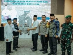Jamaah Calon Haji Batu Bara Ikuti Tepung Tawar