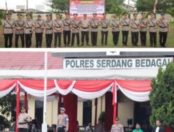 Kapolres Sergai Pimpin Upacara Sertijab