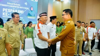 Pj Bupati Batu Bara Lepas Kontingen Pesparawi ke-V Tingkat Provsu