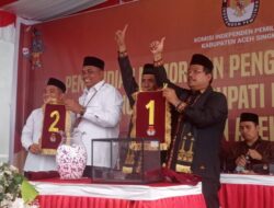 KIP Aceh Singkil Tentukan Nomor Urut Cabub-Cawabub Pilkada 2024