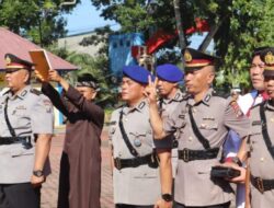 Kapolres Langkat Pimpin Upacara Sertijab Kasat dan Kasi