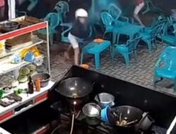 Viral, Diduga Genk Motor Serang Warung Mie Aceh