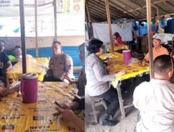 Jelang Pilkada, Binmas Polres Langkat Sambangi Warga