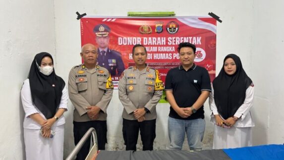 Peringati Hari Jadi Humas Polri, Polres Padangsidimpuan Kumpulkan 25 Kantong Darah