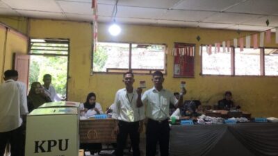 Ketua DPD AMPI Kabupaten Langkat Nyoblos di TPS 6