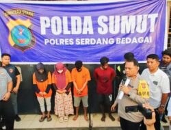 Polisi Gerebek Rumah Penampungan Pekerja Ilegal di Sergai