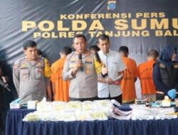 Polres Tanjungbalai Musnahkan Barang Bukti Narkotika
