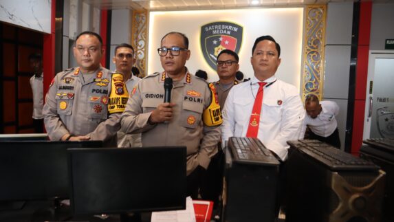 Polrestabes Medan Ungkap Kasus Judol di 2 TKP, 1 Wanita Diamankan
