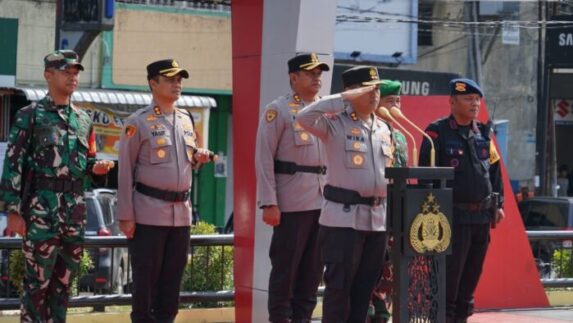 Tiga Polres se-Tabagsel Gelar Apel Rayonisasi Amankan Pilkada 2024