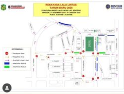 Ini Rekayasa Lalulintas di Medan Saat Malam Tahun Baru
