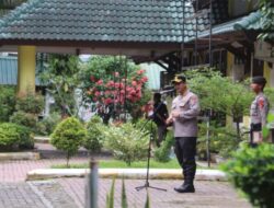 Kapolres Langkat Pimpin Apel Pengamanan Rapat Rekapitulasi Suara