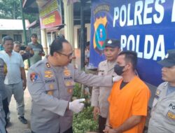 Pencuri Plat Besi Titi Nasional Tanjung Pura Diringkus Polisi