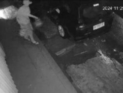 Terekam CCTV, Dua Pria di Medan Curi Puluhan Tabung LPG