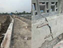 Belum Selesai Dikerjakan, Proyek Revitalisasi Danau Siombak Sudah Banyak Retak