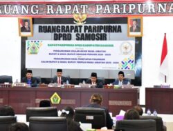 DPRD Samosir Gelar Paripurna Pengumuman Penetapan Bupati dan Wabup Terpilih