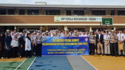 Ditlantas Polda Sumut Sosialisasikan Keselamatan Berlalulintas di Sekolah