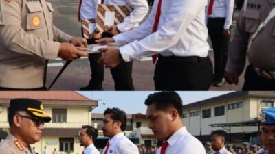 Kapolrestabes Medan Beri Penghargaan kepada 27 Personel Berprestasi