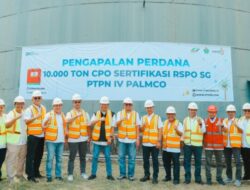 PTPN IV PalmCo Kapalkan 10 Ribu Ton CPO Sertifikasi RSPO SG