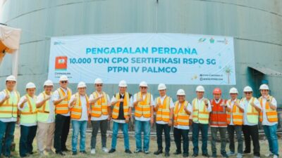PTPN IV PalmCo Kapalkan 10 Ribu Ton CPO Sertifikasi RSPO SG