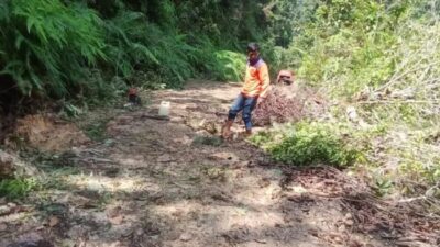 BPBD Pakpak Bharat Berupaya Normalisasi Jalan Penghubung Salak-Pagindar