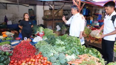 Bupati Taput Cek Ketersediaan dan Harga Komoditi Pangan