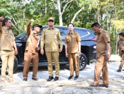 Bupati dan Wabup Humbahas Tinjau Jalan Longsor di Baktiraja