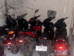 Gudang Motor Bodong Digerebek Polisi, Belasan Unit Disita