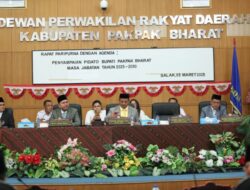Ketua DPRD Pakpak Bharat Buka Paripurna Penyampaian Pidato Bupati