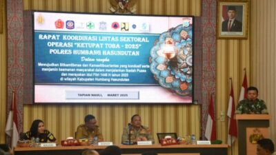 Polres Humbahas Gelar Rakor Lintas Sektoral Ops Ketupat Toba 2025