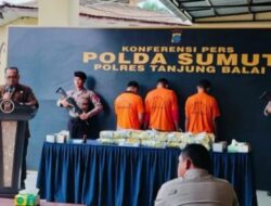 Wawako Hadiri Pemusnahan Narkoba di Polres Tanjungbalai
