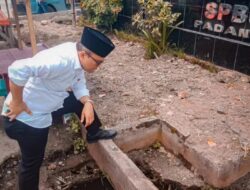 Tinjau Pos Pengamanan, Walikota Padangsidimpuan Temukan Saluran Mampet