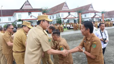 Pimpin Apel Gabungan, Bupati Ganti Jargon Jadi ‘Tapsel Disiplin’