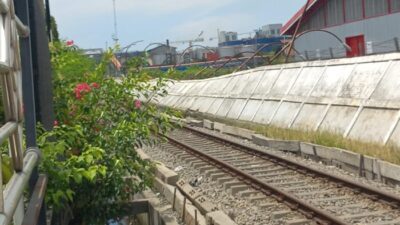 Baru Dibangun, Tembok Permanen Milik Pertamina Belawan Roboh