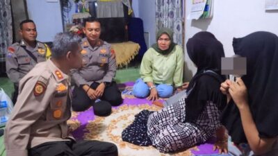 Kapolres Kampar Angkat Anak Yatim Piatu yang Disiksa Tantenya