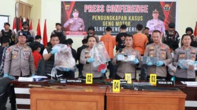 Puluhan Anggota Genk Motor Ditangkap, Tiga Diantaranya Terlibat Pembacokan