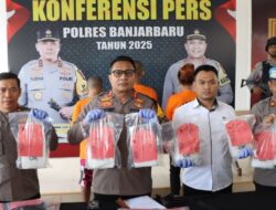 Polres Banjarbaru Gagalkan Penyeludupan 10,3 Kg Sabu