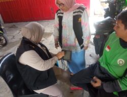 Polres Langkat Gelar Pemeriksaan Kesehatan Gratis Driver Ojol dan Betor