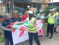 Rayakan HUT Bhayangkara ke-79, Sat Lantas Polres Sergai Gelar Bakti Sosial