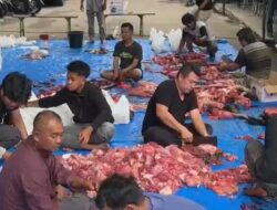 Warkop Jurnalis Medan Sembelih 2 Ekor Sapi dan 4 Kambing