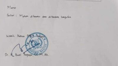 Buntut Memo Titip Siswa SPMB, Wakil Ketua DPRD Banten Dicopot