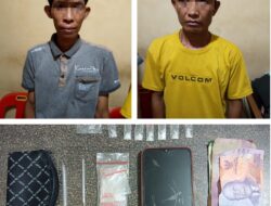 Dua Pengedar Sabu Diciduk Personil Polsek Perbaungan Saat Nyantai