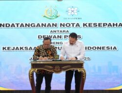 Dukung Kemerdekaan Pers, Kejagung dan Dewan Pers Teken MoU