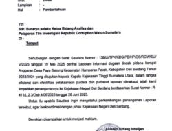 Kejati Sumut Limpahkan Penyelidikan Dugaan Korupsi Dana Desa Paya Bakung