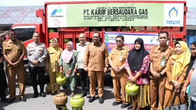 Pemko Padangsidimpuan Gelar Operasi Pasar LPG Subsidi