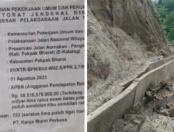 Proyek Preservasi Satker PJN Wilayah II Tahun 2023 Rp58,5 Miliar Resmi Dilapor ke KPK