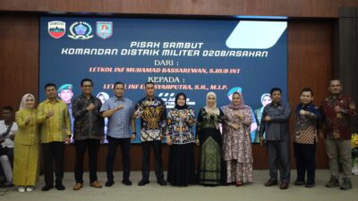 Sekda Tanjungbalai Hadiri Pisah Sambut Dandim 0208/AS
