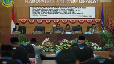 Wabup Pakpak Bharat Bacakan Nota Jawaban Bupati RPJMD Tahun 2025-2029