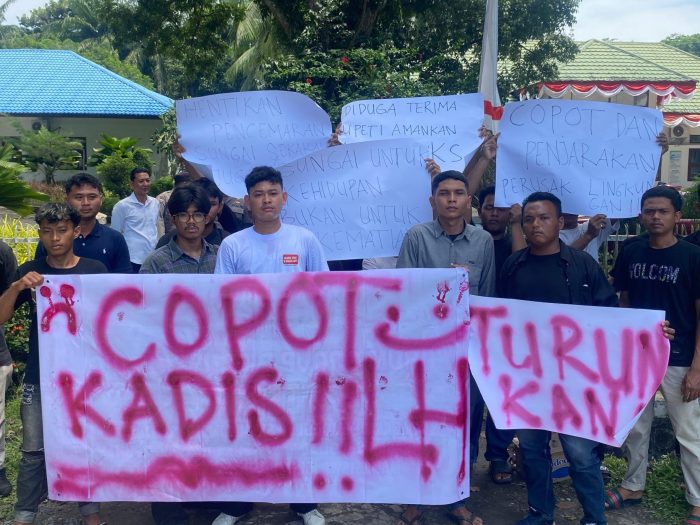 Air Sungai Batang Serangan Tercemar Limbah, DLH Langkat Didemo