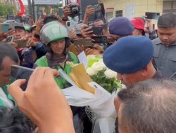 Dansat Brimob Polda Sumut Pimpin Do’a Bersama Driver Ojol