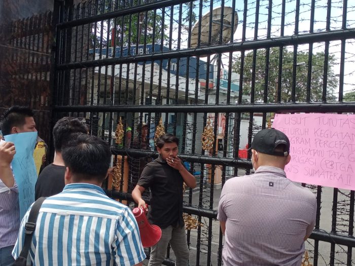 Kejati Sumut Didemo, Didesak Usut Dugaan Korupsi Proyek Irigasi BWS